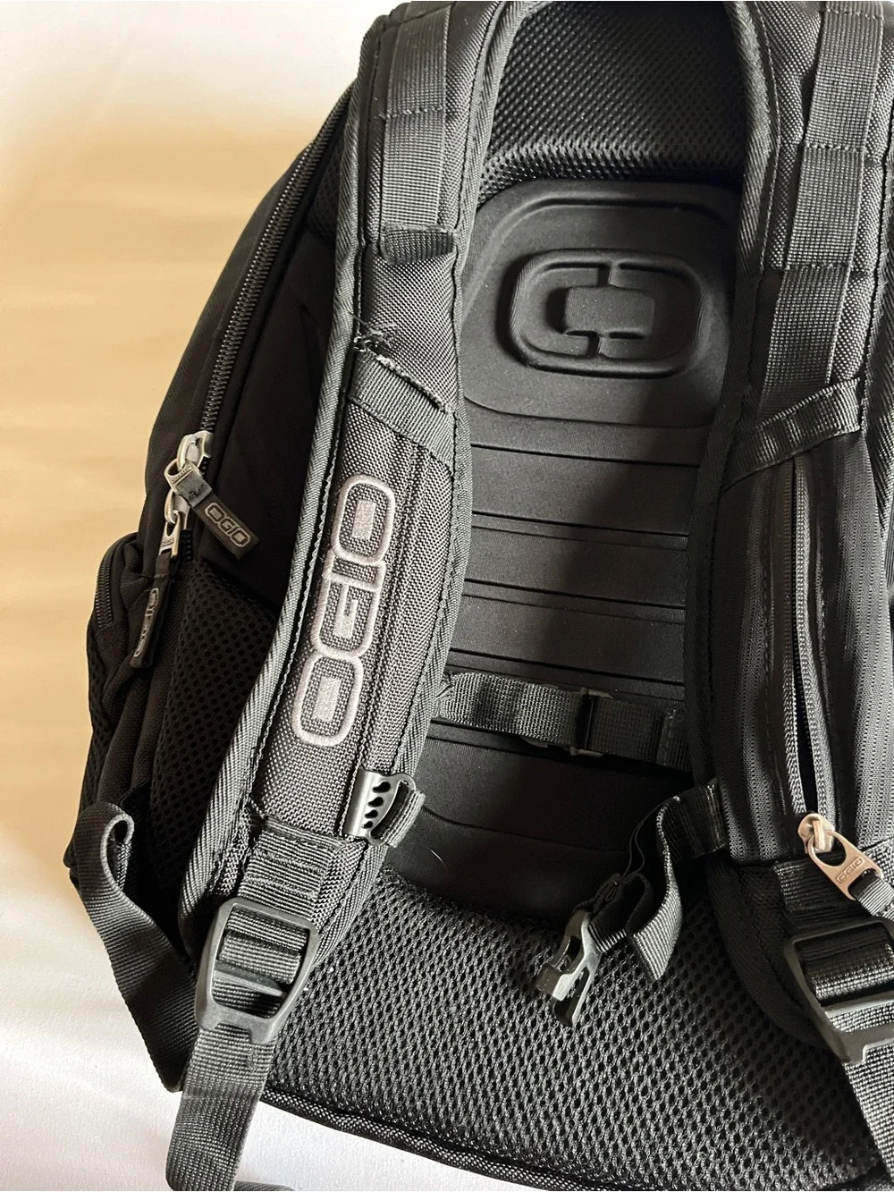 OGIO Black Heavy Duty Multi-Pocket Tech Laptop Backpack Travel School Rucksack